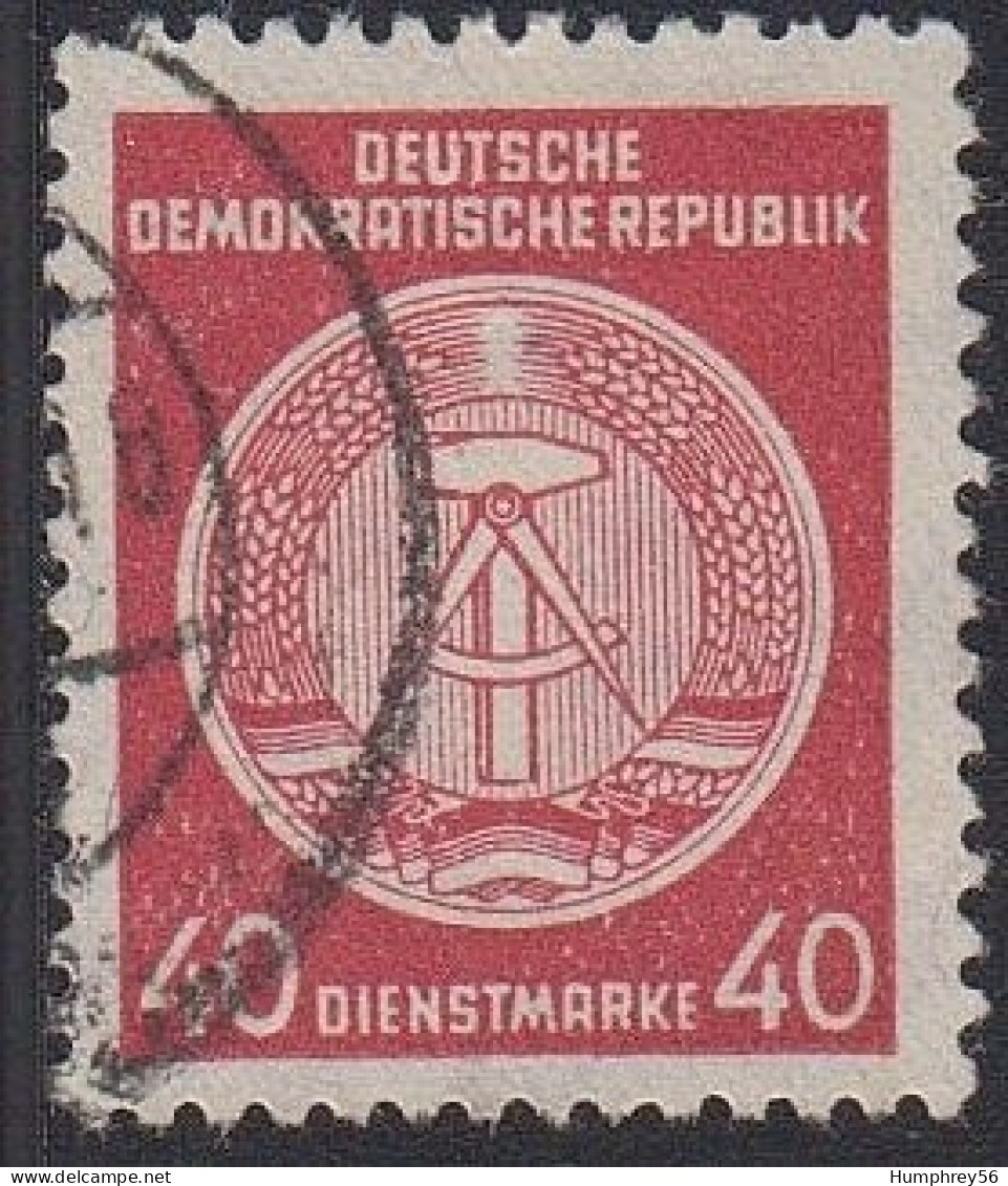 1956 - GDR (East Germany) - State Coat Of Arms, Circular Arc To The Right [Michel A33] - Afgestempeld