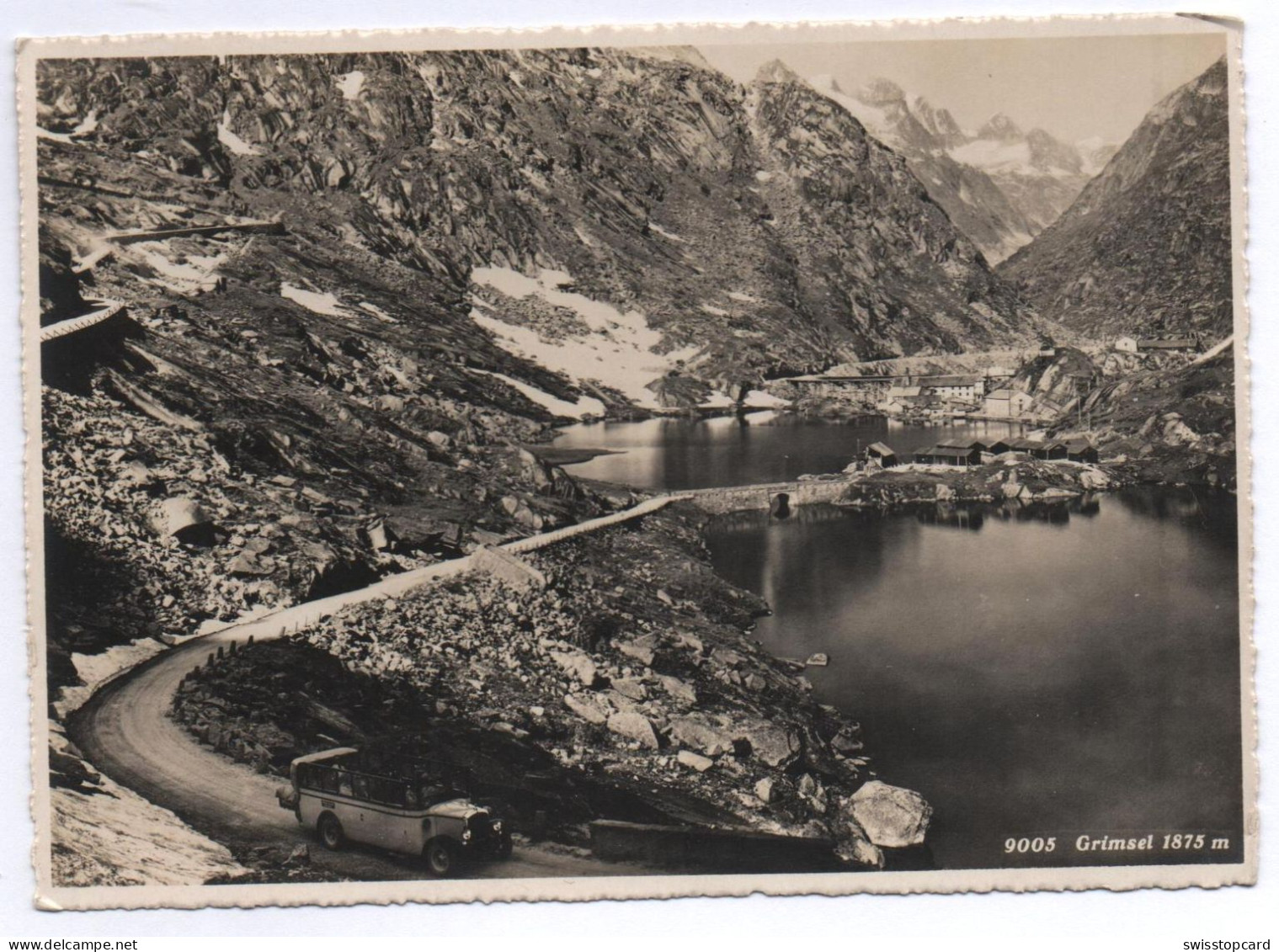 GRIMSEL Baustelle, Postauto - Guttannen