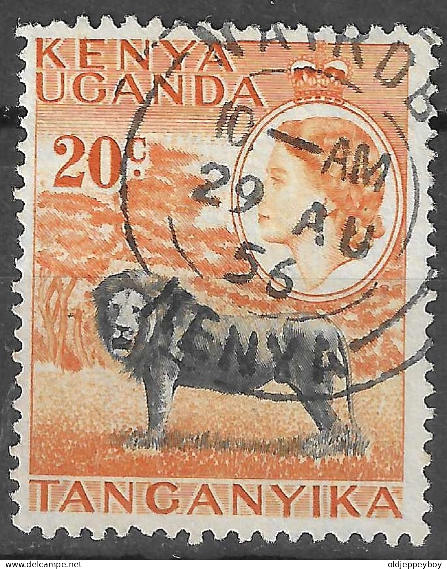 KENYA UGANDA 20C 1956 TANGANYIKA  USED NAIROBI CANCEL - East Africa & Uganda Protectorates