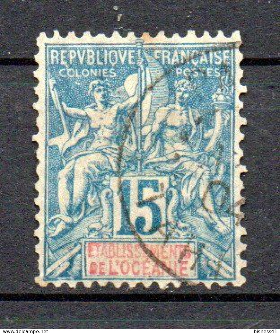 Col40 Colonies Océanie 1892 N° 17 Oblitéré Cote 18,00€ - Used Stamps