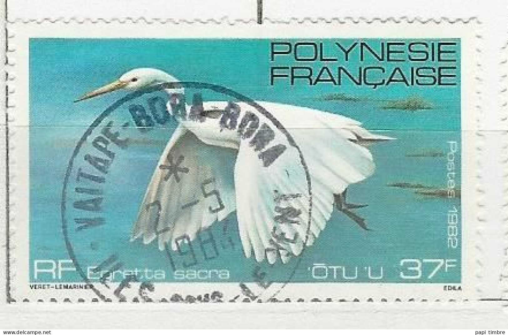 Polynésie - 1982 Oiseaux - N° 189 Obl. - Usati