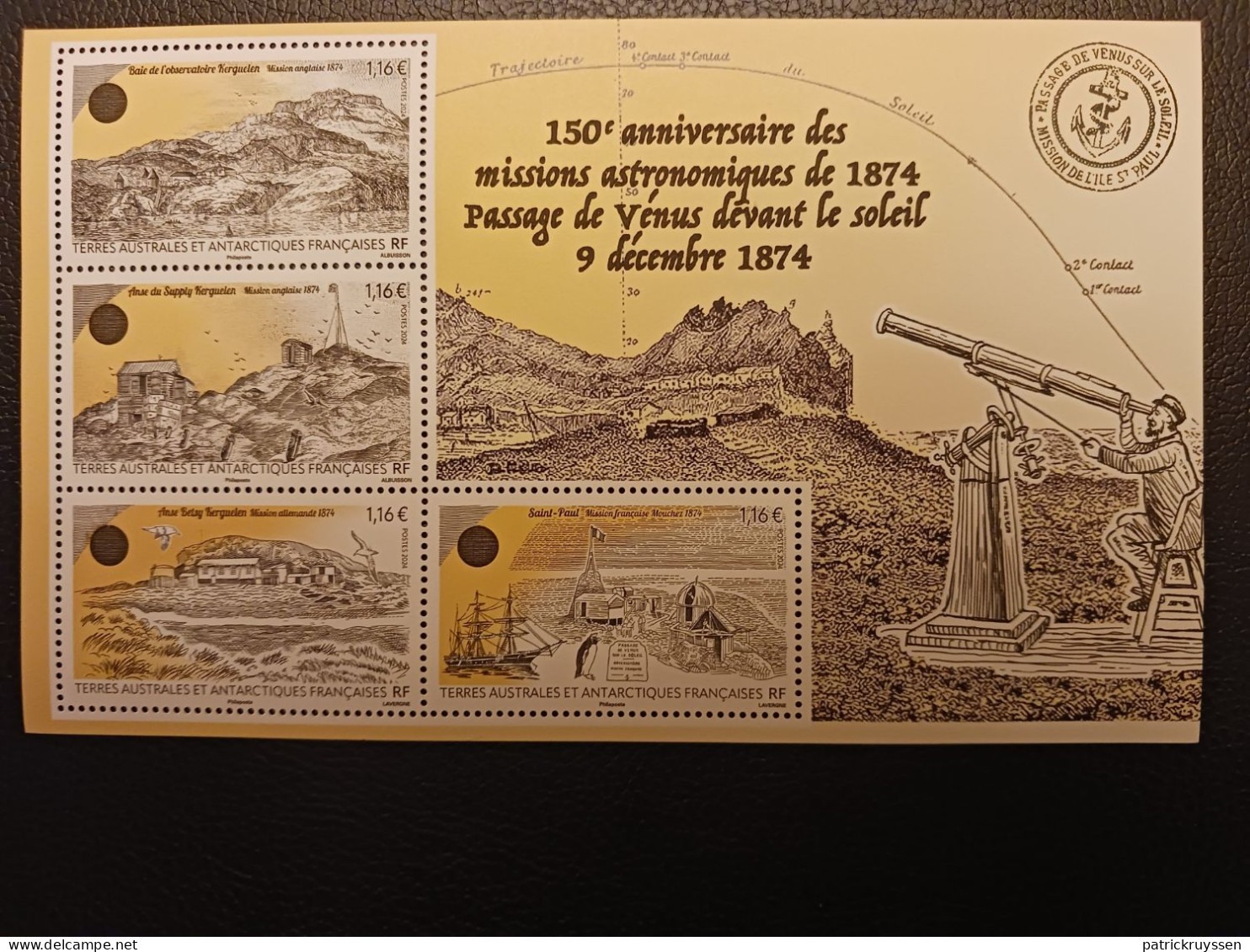 Fsat 2024 Taaf Antarctic Astronomical Observatories French Southern In 1874 Ms4v Mnh - Neufs