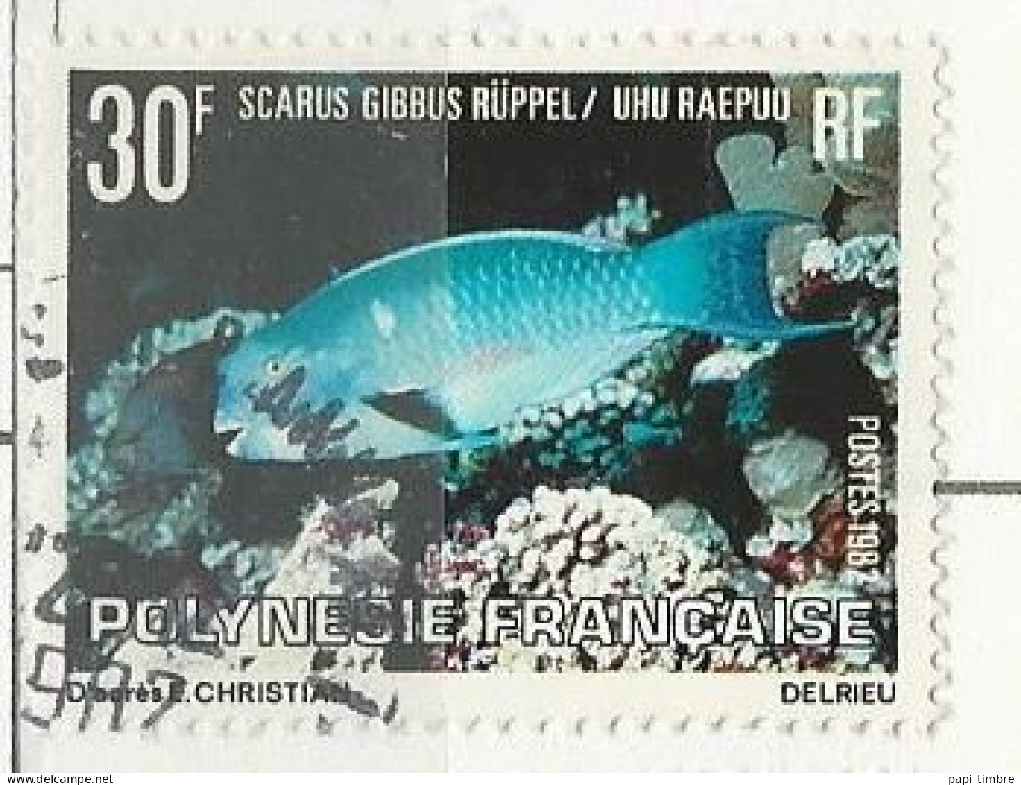 Polynésie - 1982 Poissons - N° 174 Obl. - Used Stamps