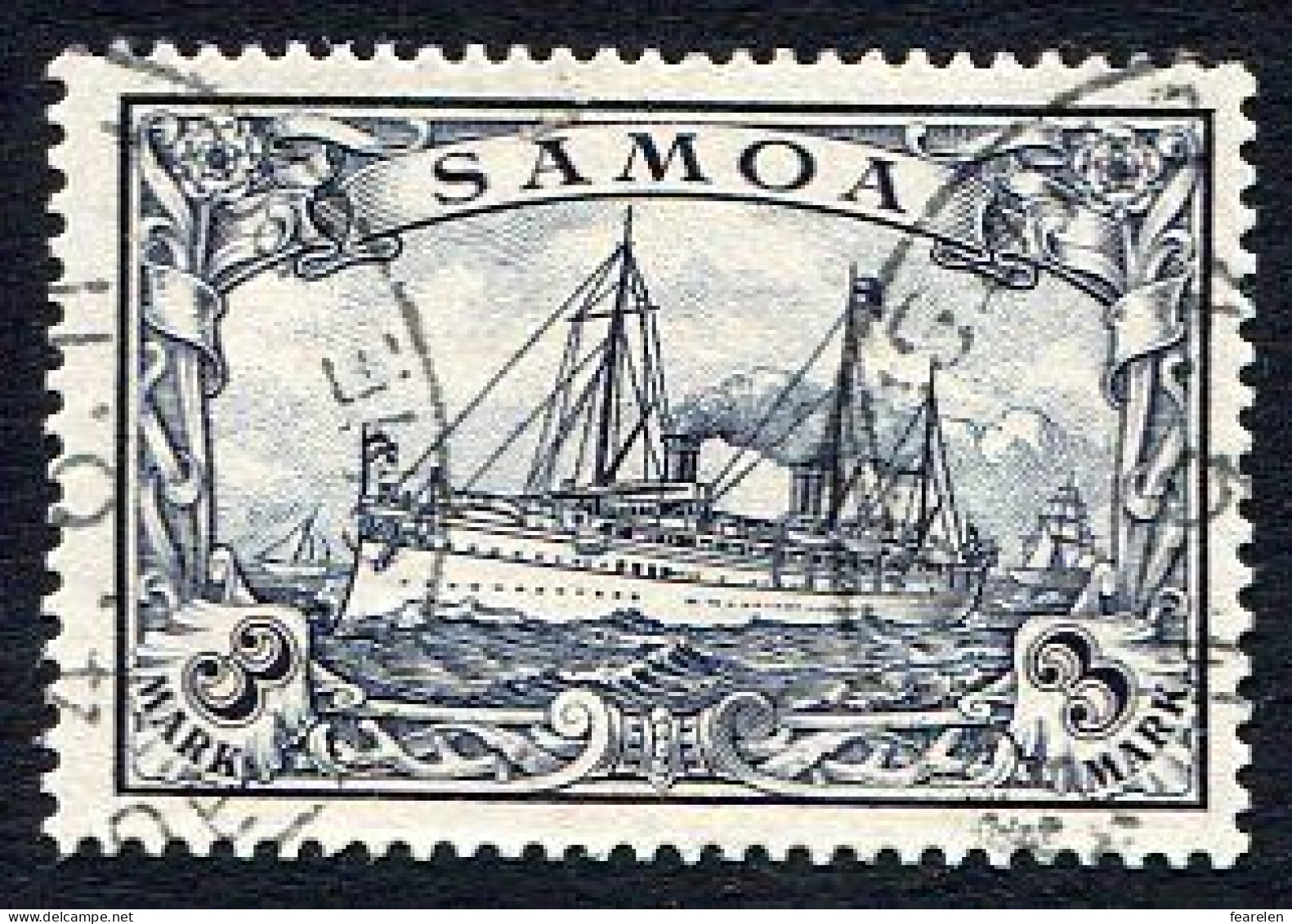 Allemagne, Colonie Allemande, Samoa, N°53 Oblitéré, Mi N°18, Qualité Très Beau - Samoa
