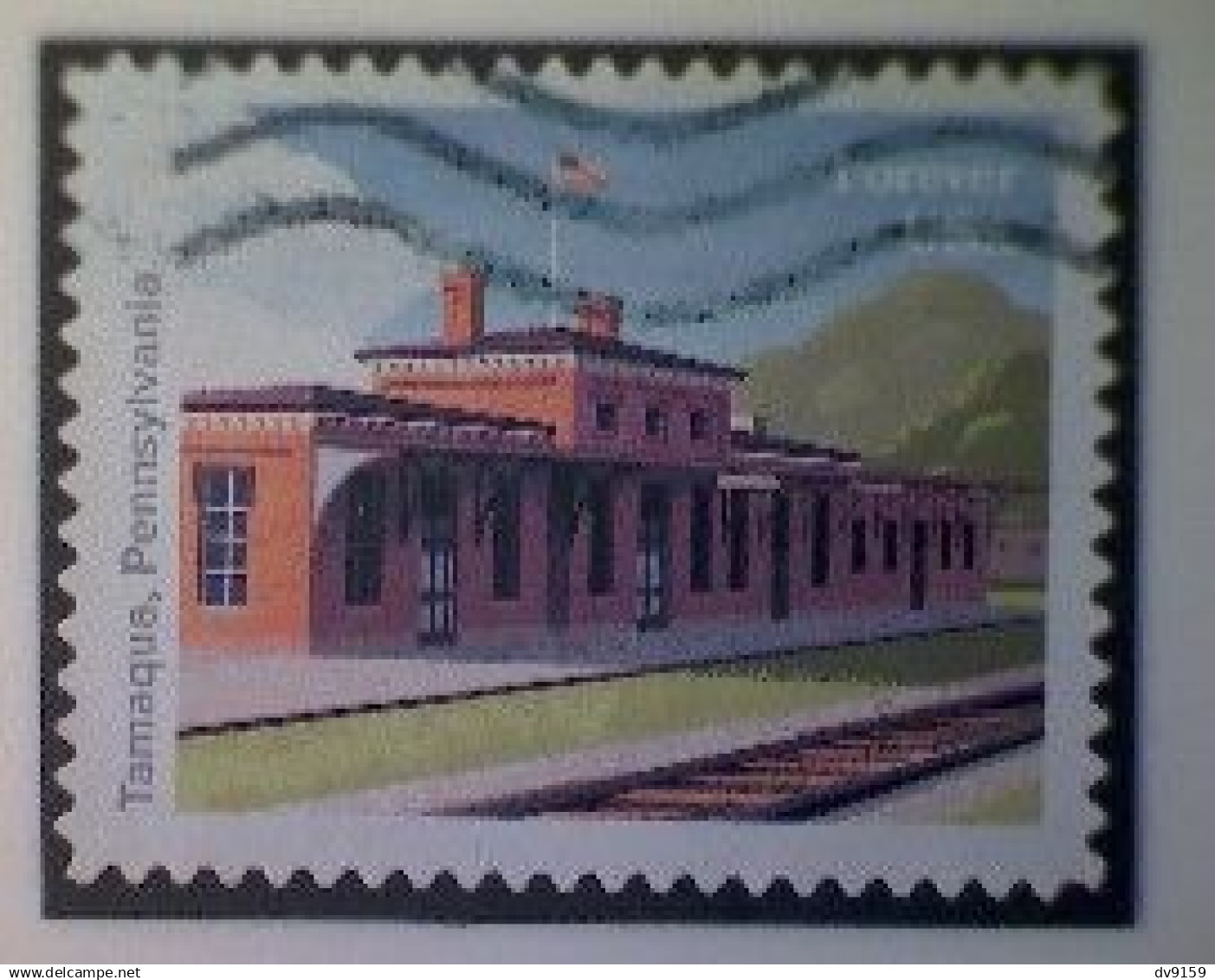 United States, Scott #5761, Used(o), 2023, Railway Stations: Tamaqua Station, Forever (63¢), Multicolored - Usados