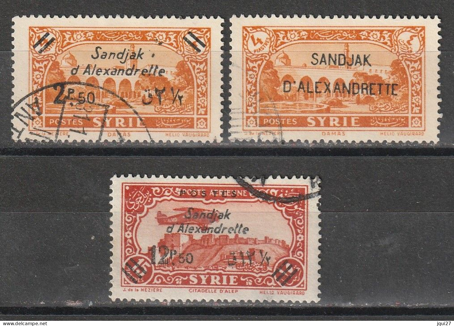 Alexandrette N° 7, 9, 12 - Used Stamps