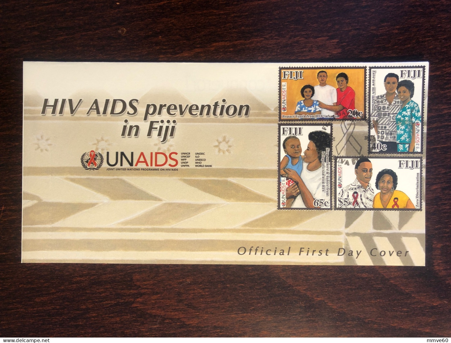 FIJI FDC COVER 2011 YEAR AIDS SIDA  HEALTH MEDICINE - Fidji (1970-...)