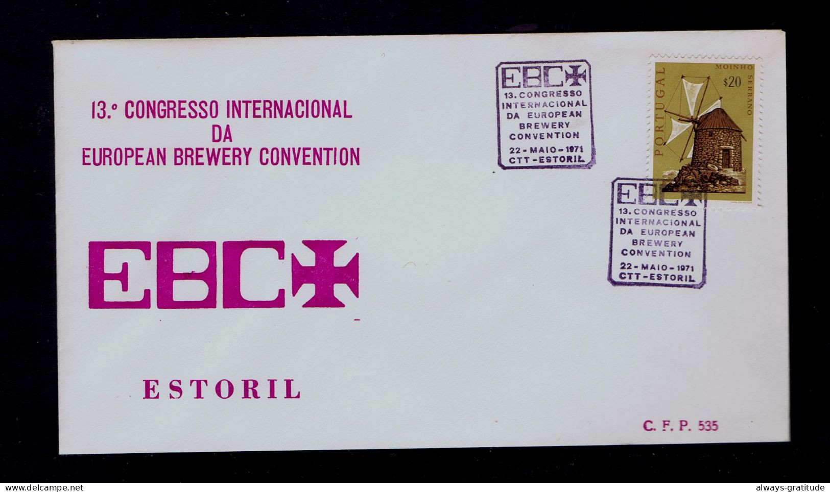 Sp10319 PORTUGAL EBC- 13th Int Congress Brewery European Convention" Drinks Boissons Birra Bières - Cervezas