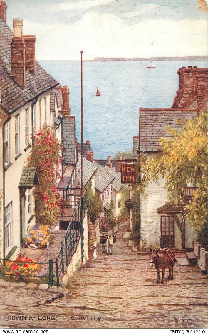 United Kingdom England Clovelly Down A Long - Clovelly