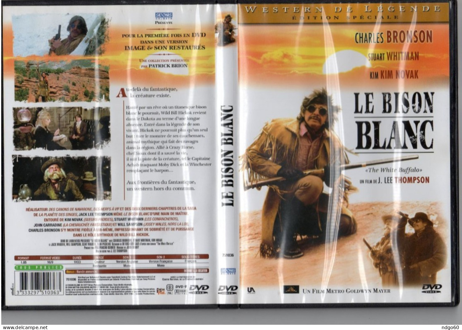 DVD Western - Le Bison Blanc (1977) Avec Charles Bronson - Western/ Cowboy