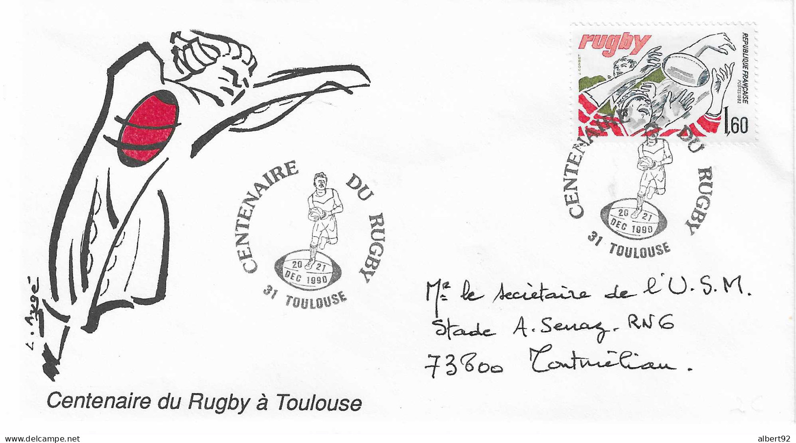 1990 Centenaire Du Rugby à Toulouse: - Tafeltennis