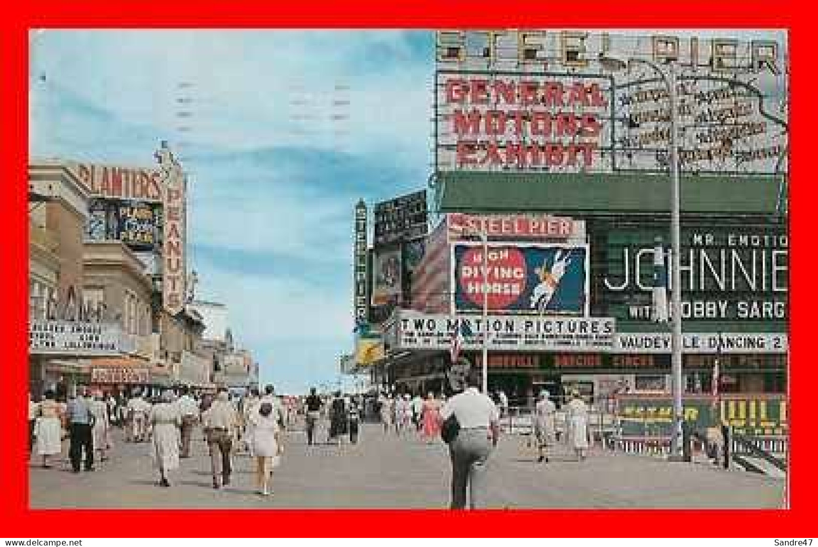 CPSM/pf ATLANTIC CITY (Etats-Unis)  Strolling On The Famous Ten Mile Boardwalk..*4839 - Atlantic City