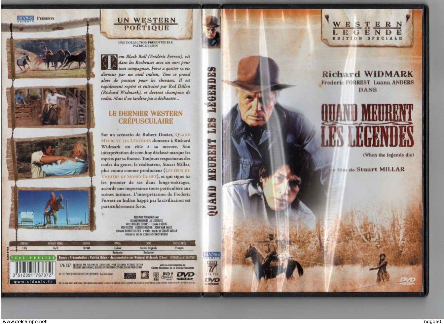 DVD Western - Quand Meurent Les Légendes (1972) Avec Richard Widmark - Western/ Cowboy