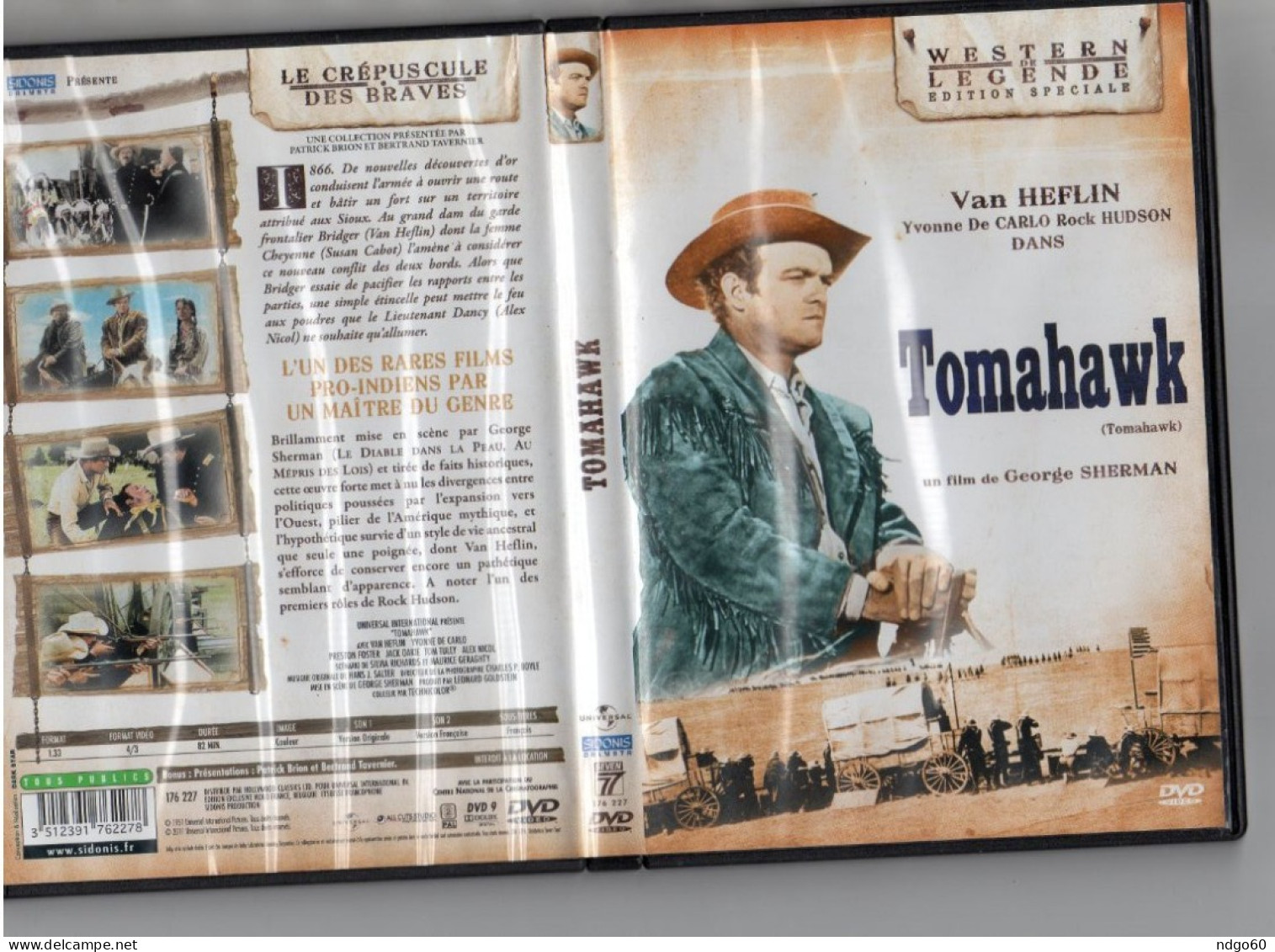 DVD Western - Tomahawk (1951) Avec Van Heflin - Oeste/Vaqueros