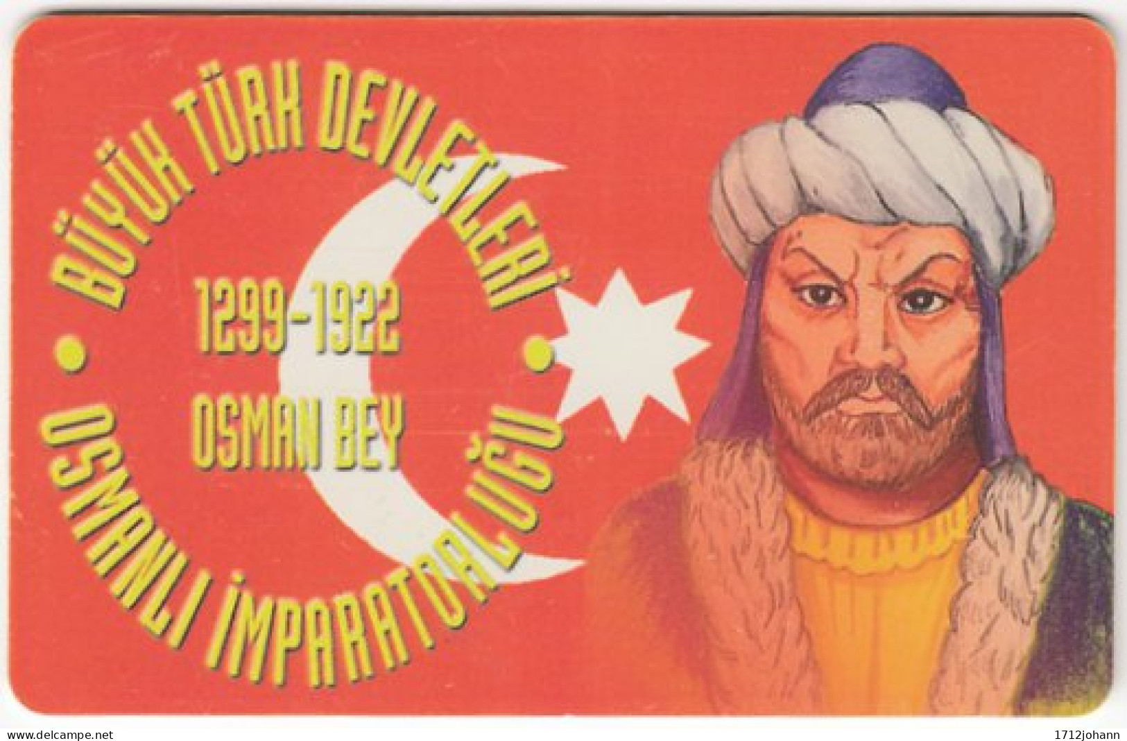 TURKEY C-339 Chip Telekom - Painting, Historic Ruler - Used - Turquie