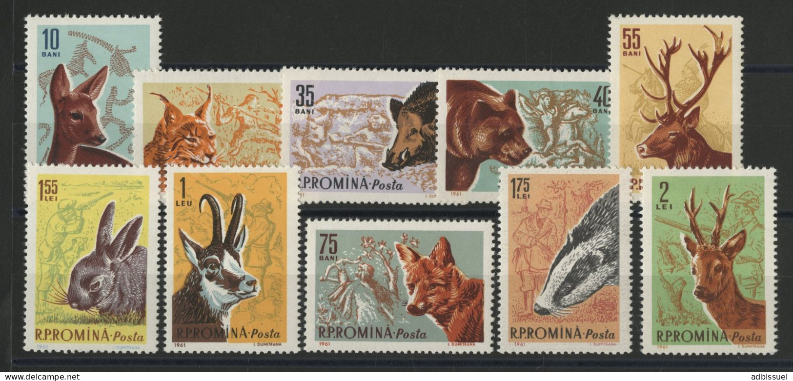 ROUMANIE N° 1781 à 1790 Neufs ** (MNH) ANIMAUX ANIMALS TB - Unused Stamps