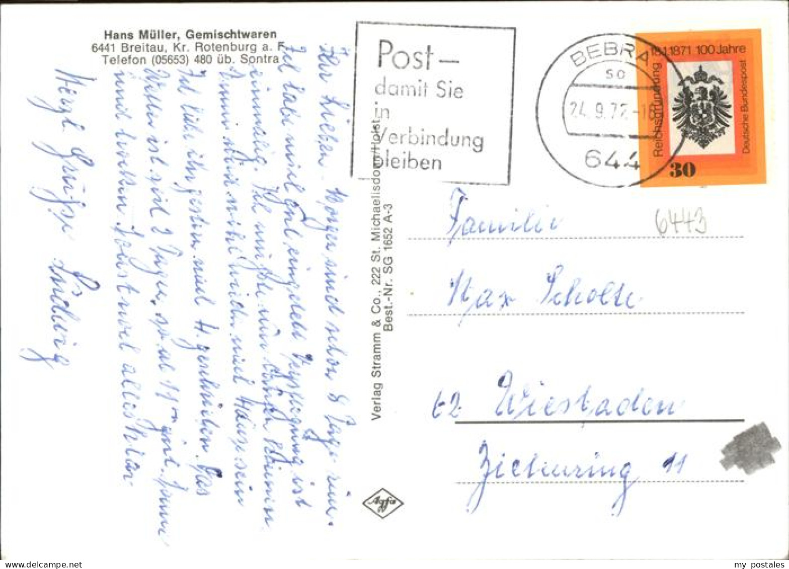 41256035 Breitau Kr. Rotenburg A. Fulda Sontra - Sontra