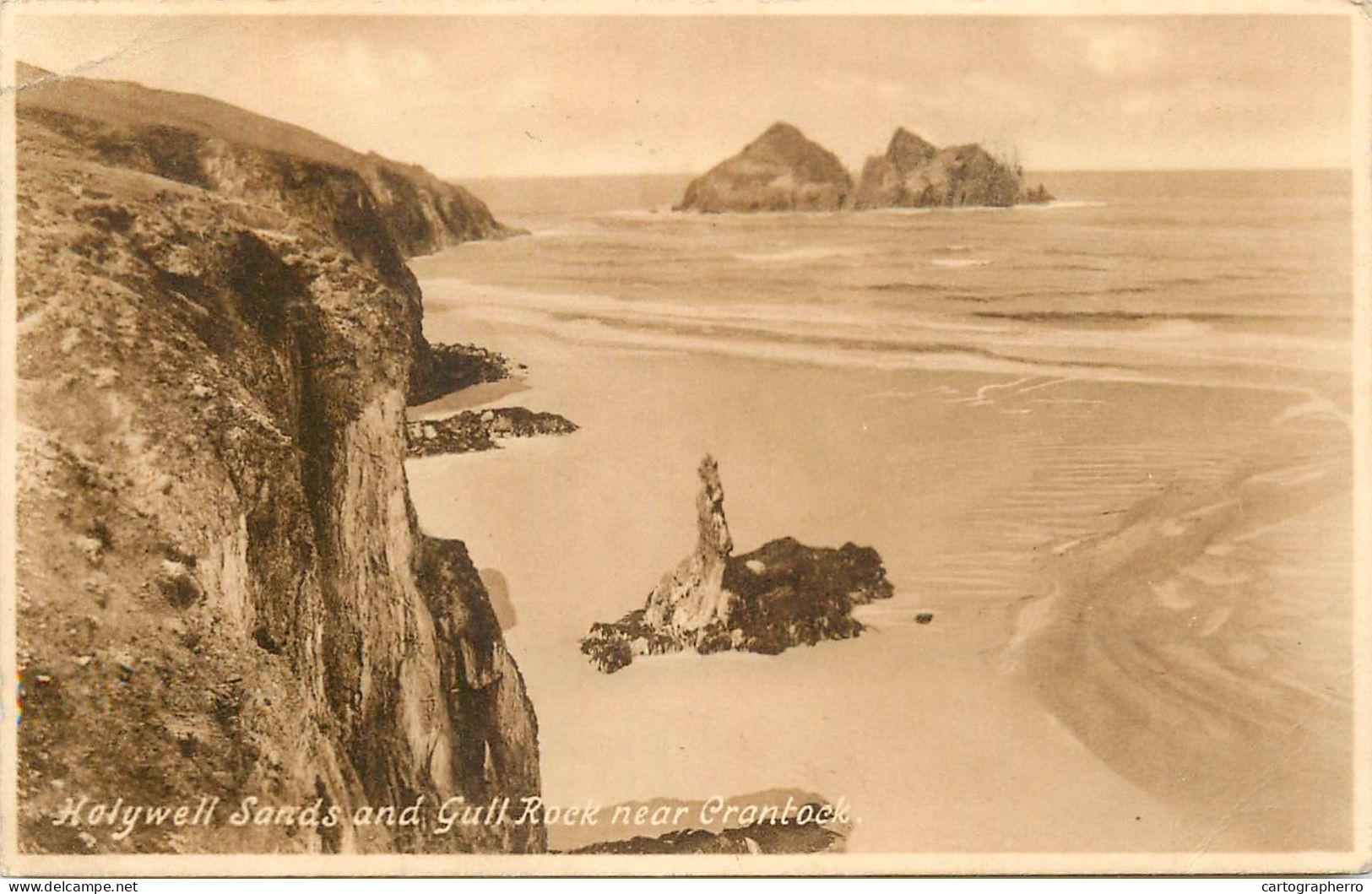 United Kingdom England Holywell Sands And Gull Rock - Autres & Non Classés