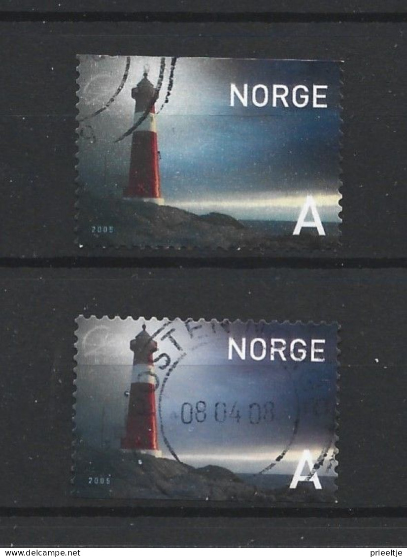 Norway 2005 Lighthouses Upperside & Lowerside Imperf. Y.T. 1490 (0) - Gebraucht