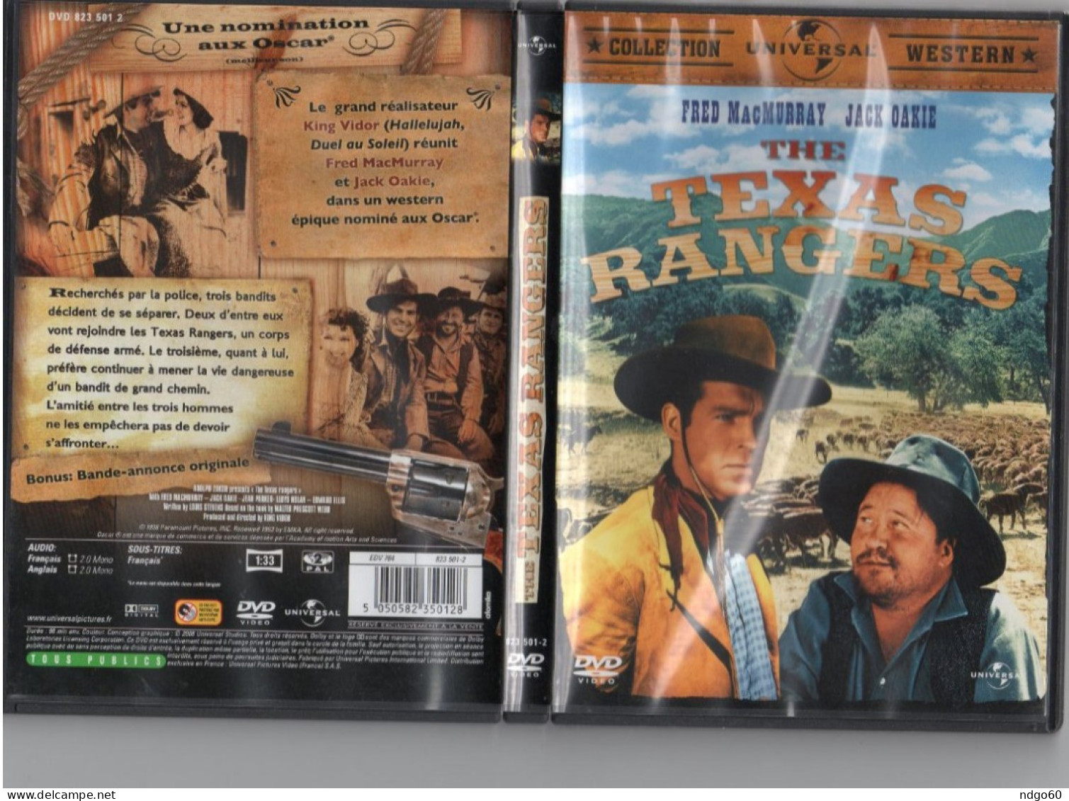 DVD Western - The Texas Rangers (1936) Fred MacMurray - Western