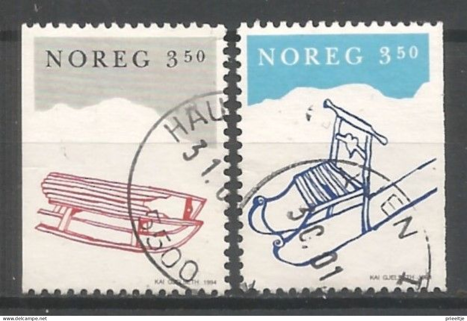 Norway 1994 Christmas Y.T. 1127/1128 (0) - Oblitérés