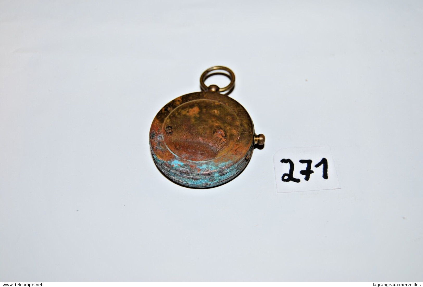 C271 Ancienne Petite Boussole De Poche - Objet De Métier - Autres & Non Classés