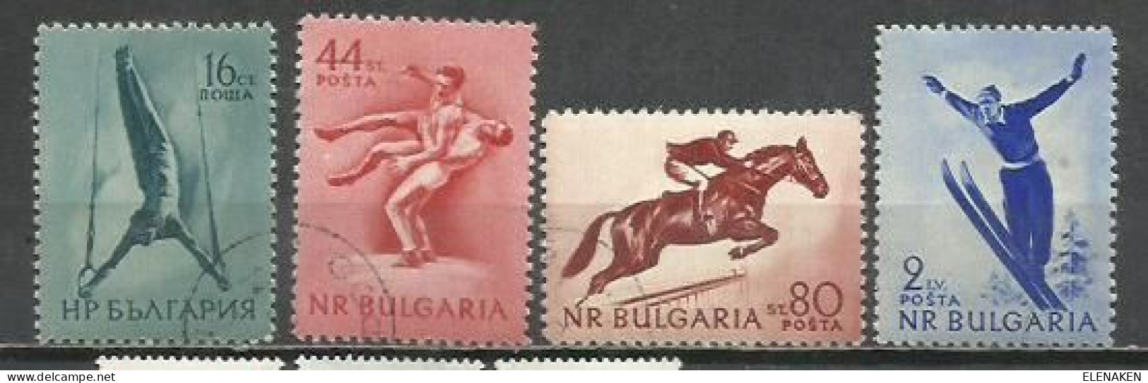 0431B- SERIE COMPLETA DEPORTES BULGARIA 1954 Nº 799/802 VALOR 16,50€ - Gebraucht