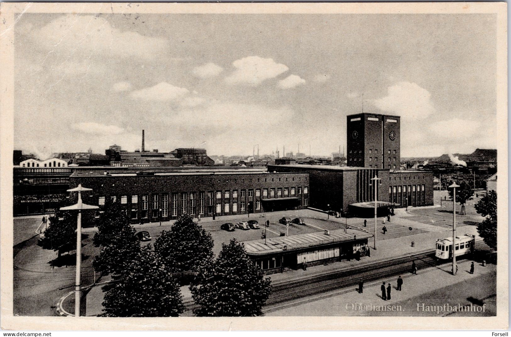 Oberhausen , Bahnhof (Stempel 1954) - Oberhausen