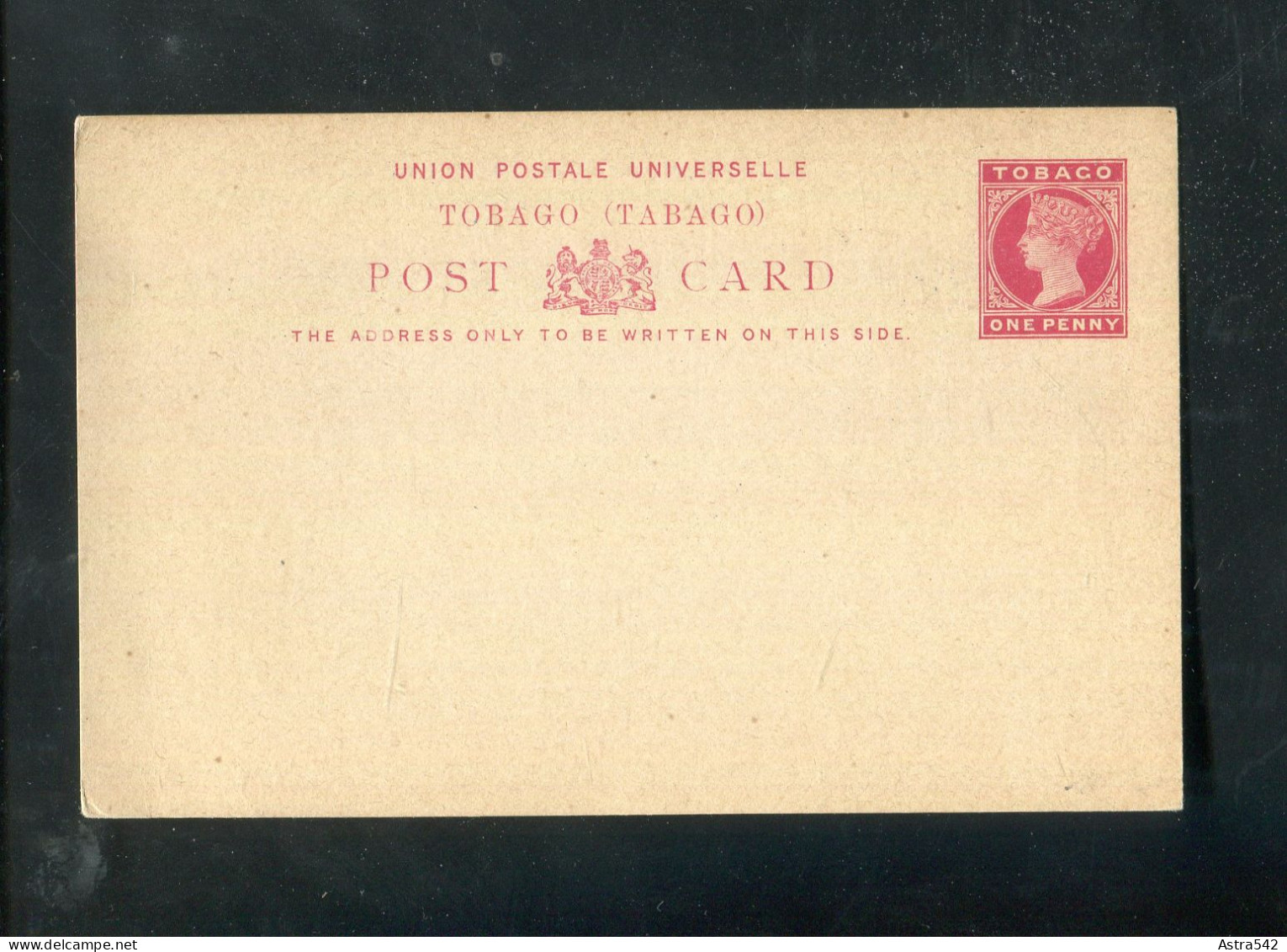 "TOBAGO" 1892, Postkarte Ascher Nr. 6 ** (7479) - Trinidad & Tobago (...-1961)