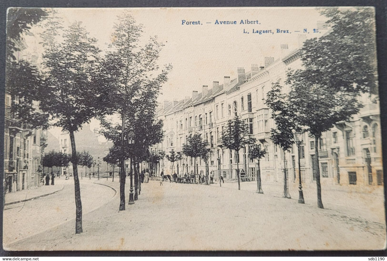Forest - Avenue Albert (L. Lagaert, Brux. - N. 25), Circulée 1909 - Vorst - Forest