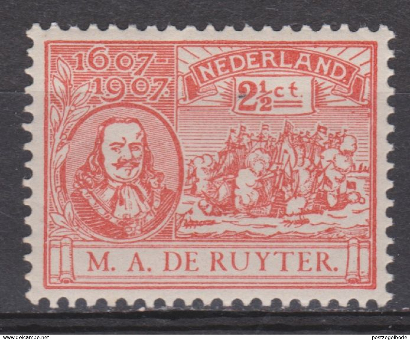 NVPH Nederland Netherlands Pays Bas Niederlande Holanda 89 MLH/ongebruikt Michiel De Ruyter 1907 - Nuevos