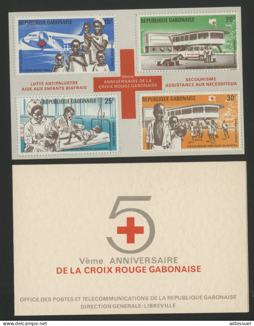 GABON BF BLOC FEUILLET N° 14 Neuf ** (MNH) Cote 4,50 € 5ème Anniversaire De La Croix Rouge Gabonnaise TB - Gabón (1960-...)
