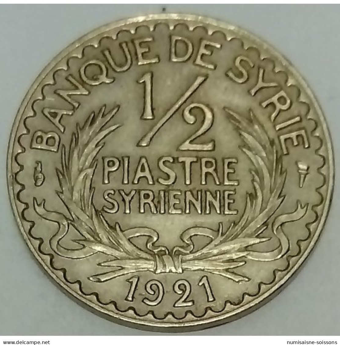 SYRIE - KM 68 - 1/2 PIASTRE 1921 - TTB+ - Syrië