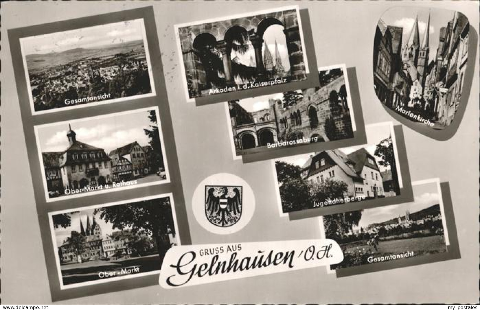 41254721 Gelnhausen Arkaden Kaiserplatz Marienkirche Jugendherberge Barbarossabu - Gelnhausen