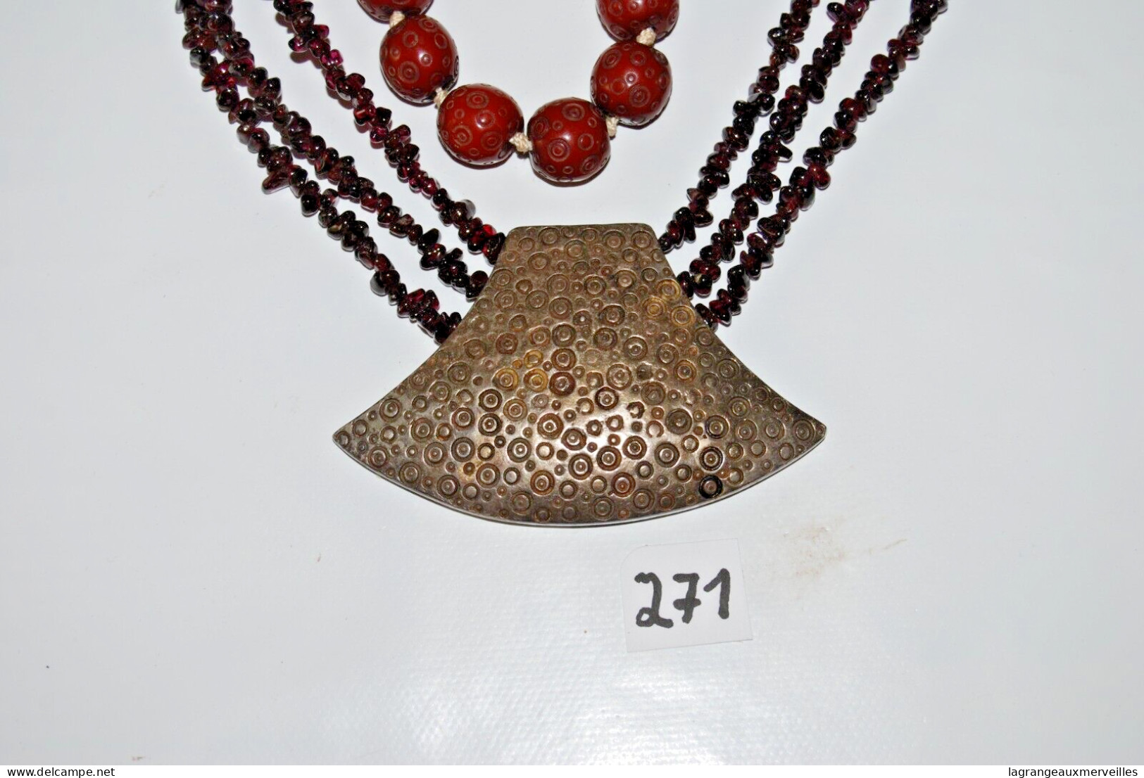 C271 Bijou De Collection - Pendentif - Stylé Africain - Babylone - Paris - Anhänger