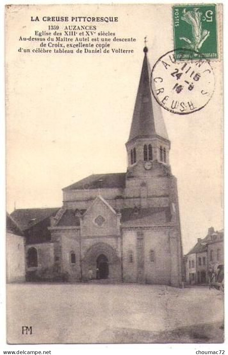 (23) 105, Auzances, PM 1359, Eglise - Auzances