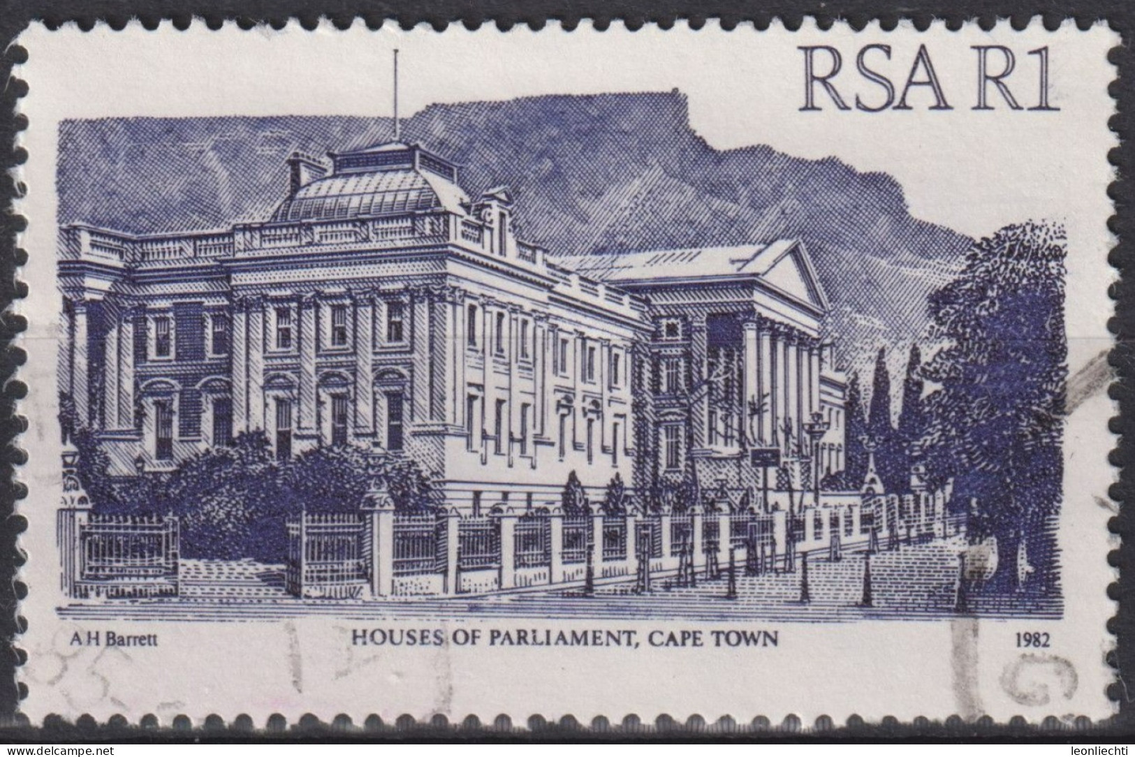 1982 RSA - Südafrika ° Mi:ZA 616II, Sn:ZA 600, Yt:ZA 521, Houses Of Parliament, Cape Town - Used Stamps