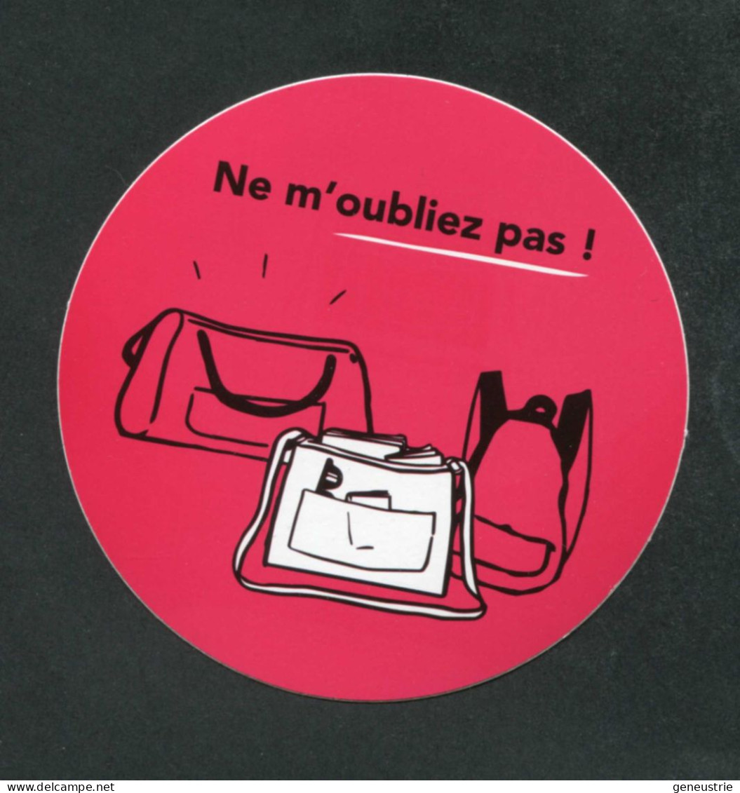 Sticker Autocollant SNCF / RATP "Ne M'oubliez Pas" Etiquette De Bagage - Other & Unclassified
