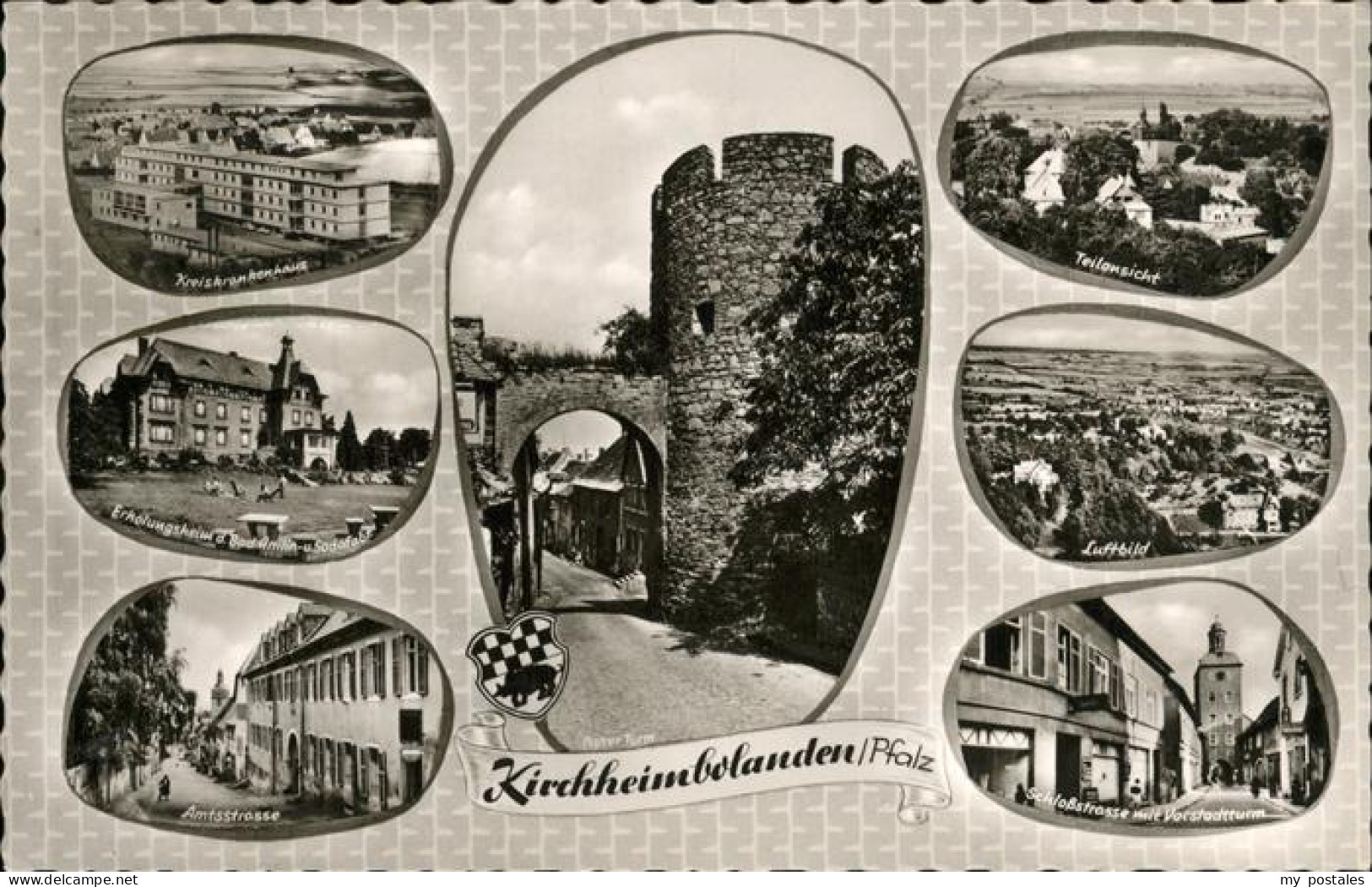 41253867 Kirchheimbolanden Luftbild Wappen Schlossstrasse Erholungsheim Kirchhei - Kirchheimbolanden
