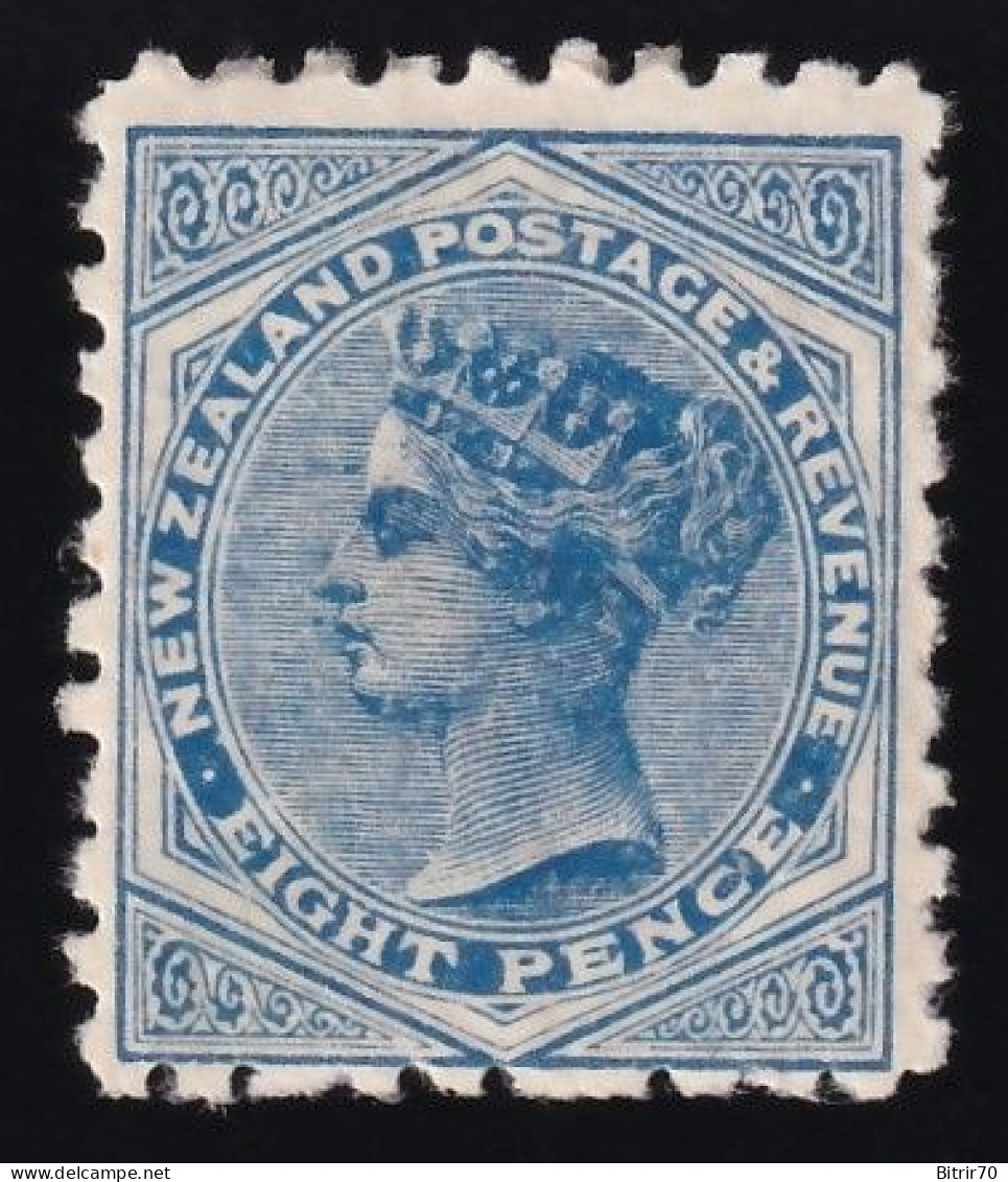 Nueva Zelanda, 1873-78   Y&T. 56, MH. 6 P. Azul - Ongebruikt
