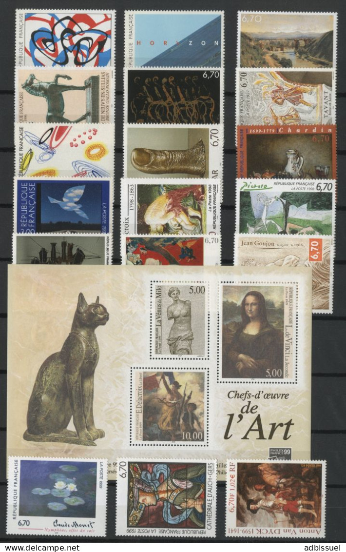 MUSEE IMAGINAIRE TABLEAUX COLLECTION COMPLETE de 1961 à 2010 (9 photos) Cote 624,10 € Neufs ** (MNH) Qualité TB