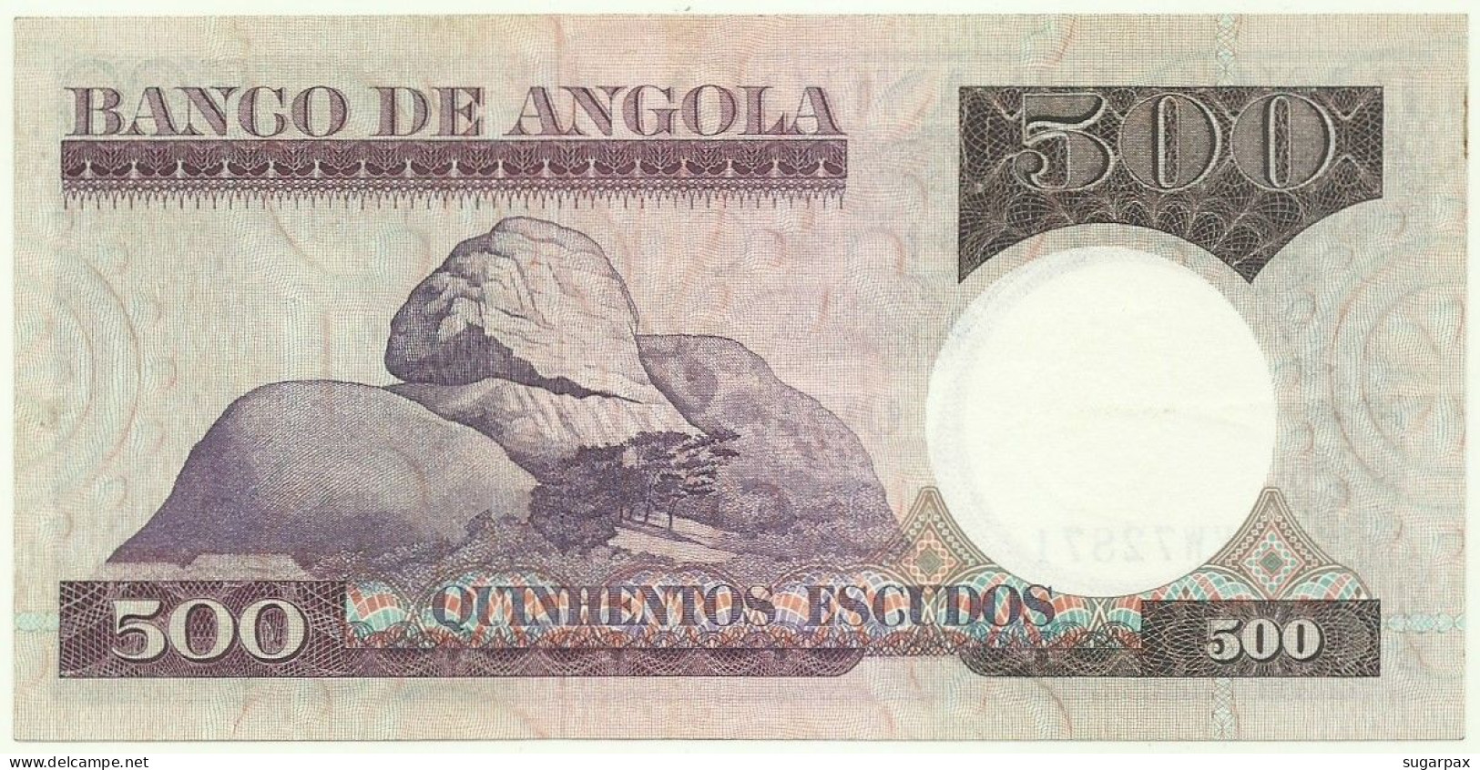 Angola - 500 Escudos - 10.6.1973 - Pick: 107 - Serie YW - Luiz De Camões - PORTUGAL - Angola