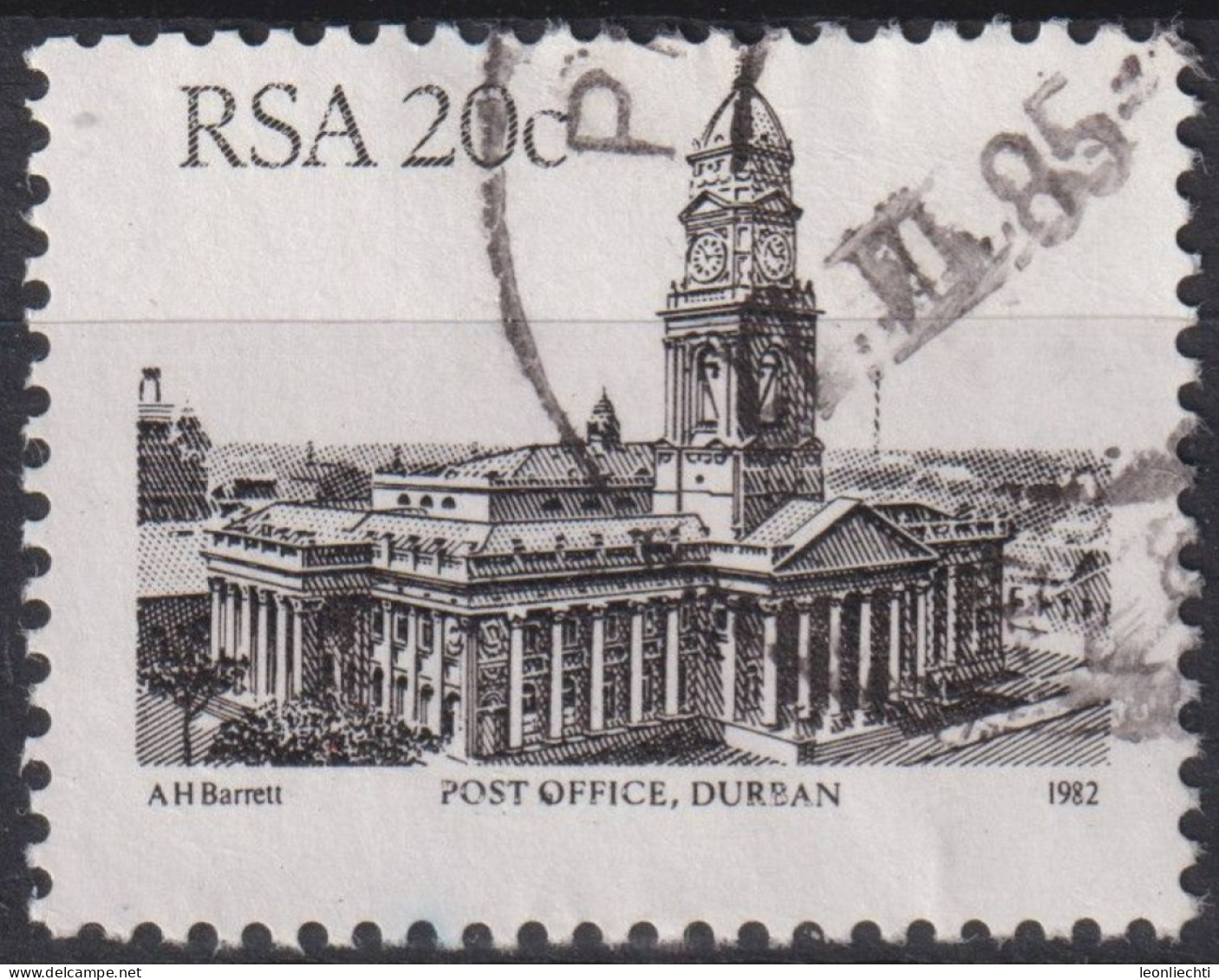 1982 RSA - Südafrika ° Mi:ZA A612II, Sn:ZA 597, Yt:ZA 563, Post Office, Durban - Used Stamps