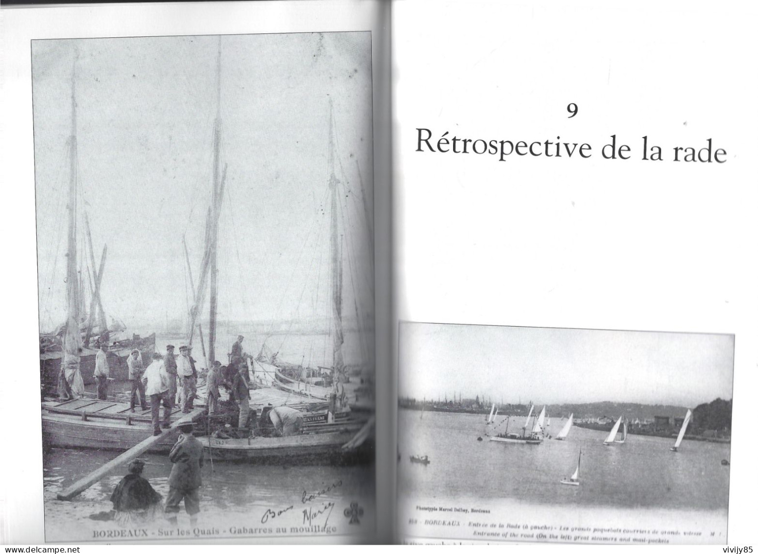 33 - BORDEAUX - T.B. Livre illustré de 127 pages " Gabares de Basse Garonne "