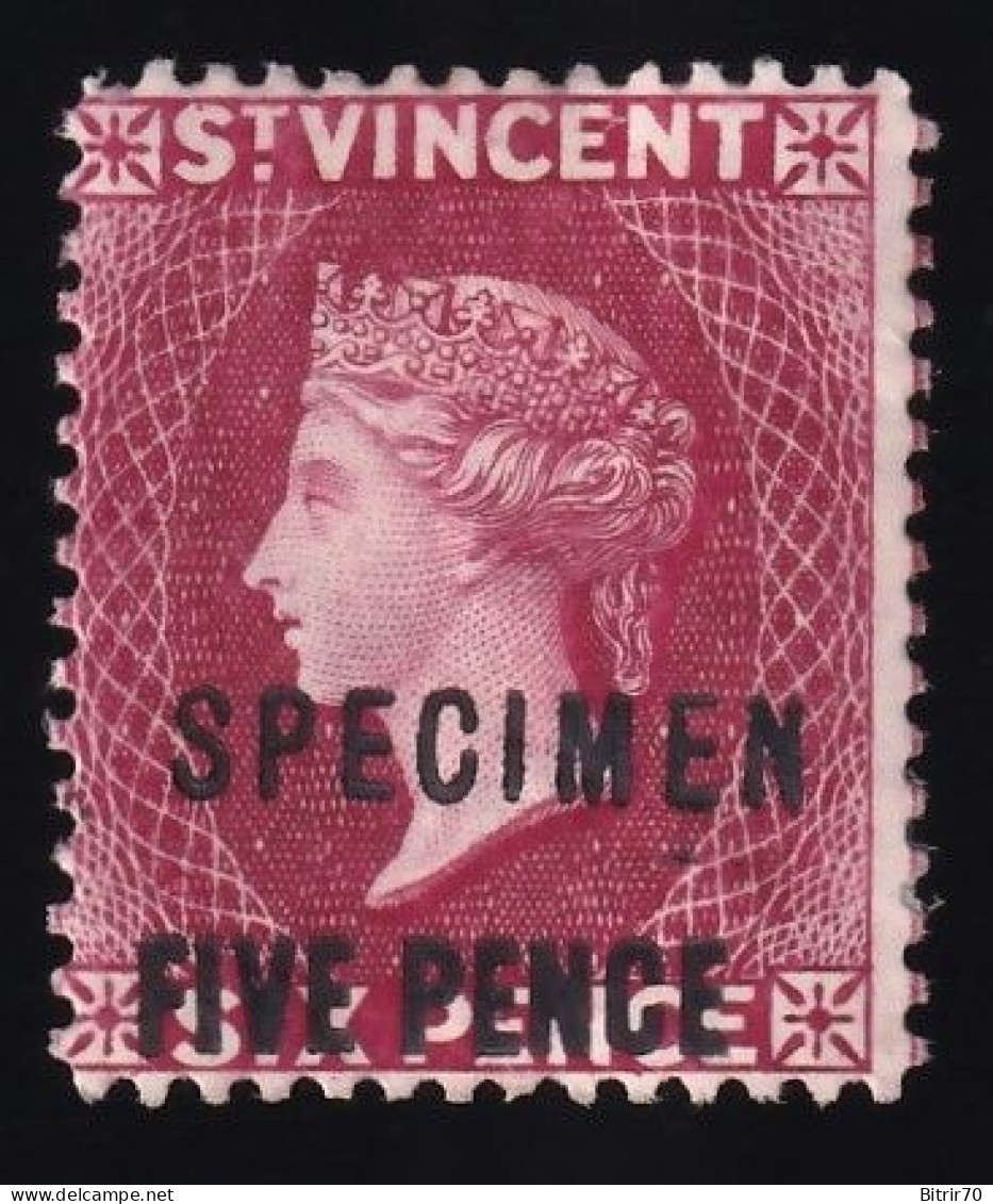 St.Vincent. 1893 Y&T. 42, MH. [SPECIMEN.] - St.Vincent (...-1979)