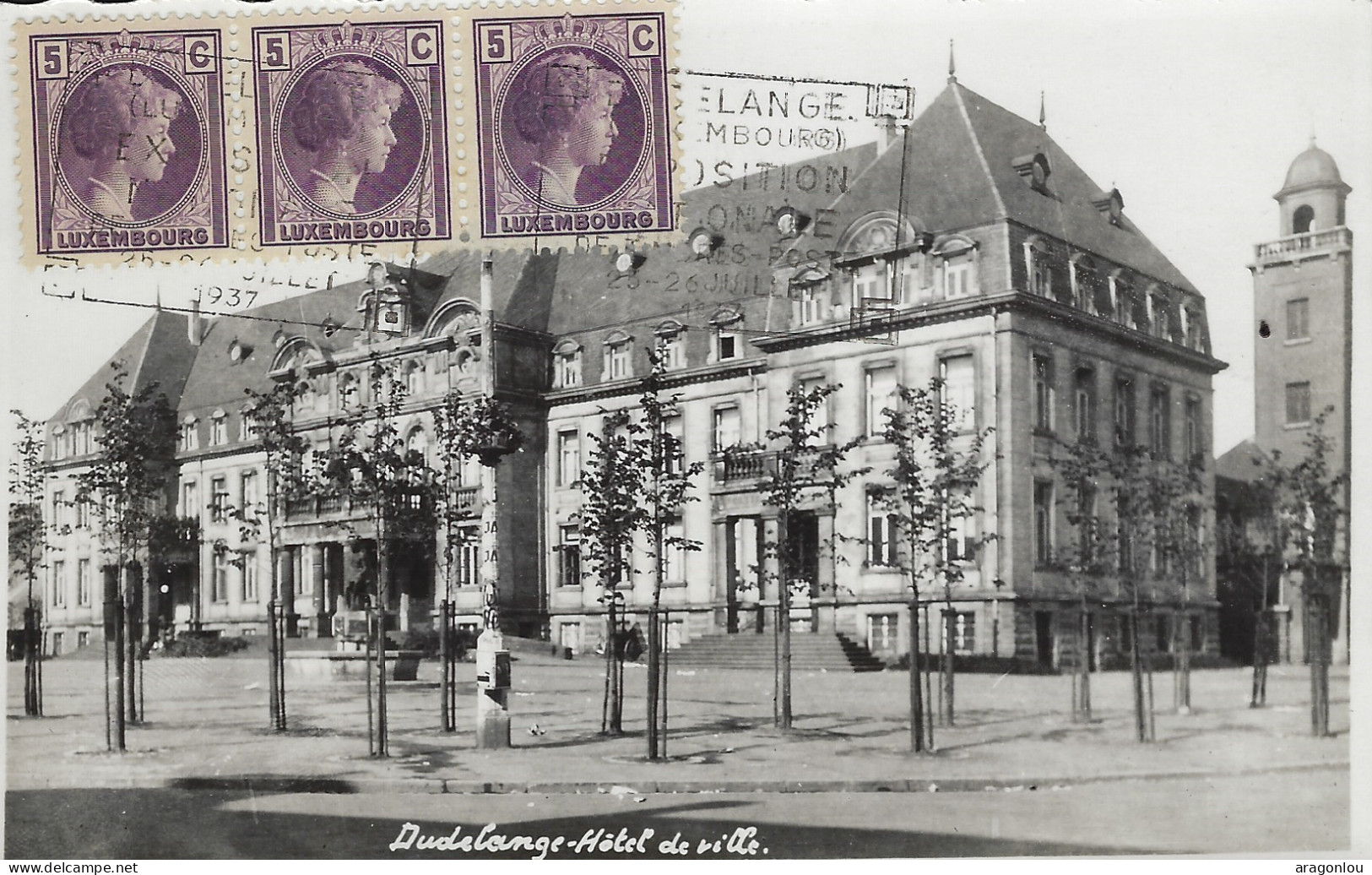 Luxembourg - Luxemburg - DUDELANGE  -  HÔTEL DE VILLE - Cachet Ambulant - Carte-Photo - Dudelange