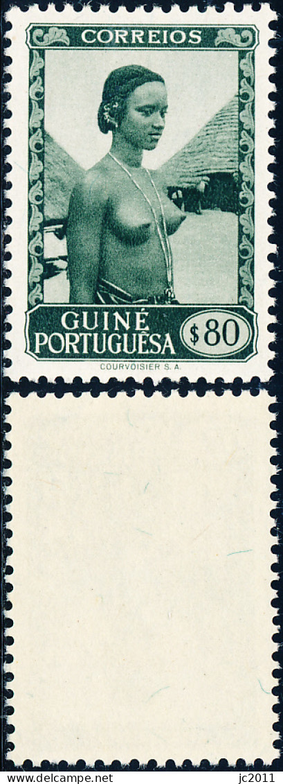 Guiné Portuguesa / Portuguese Guinea - 1948 - Local Motives /Girl - Nude - MNG - Guinea Portoghese