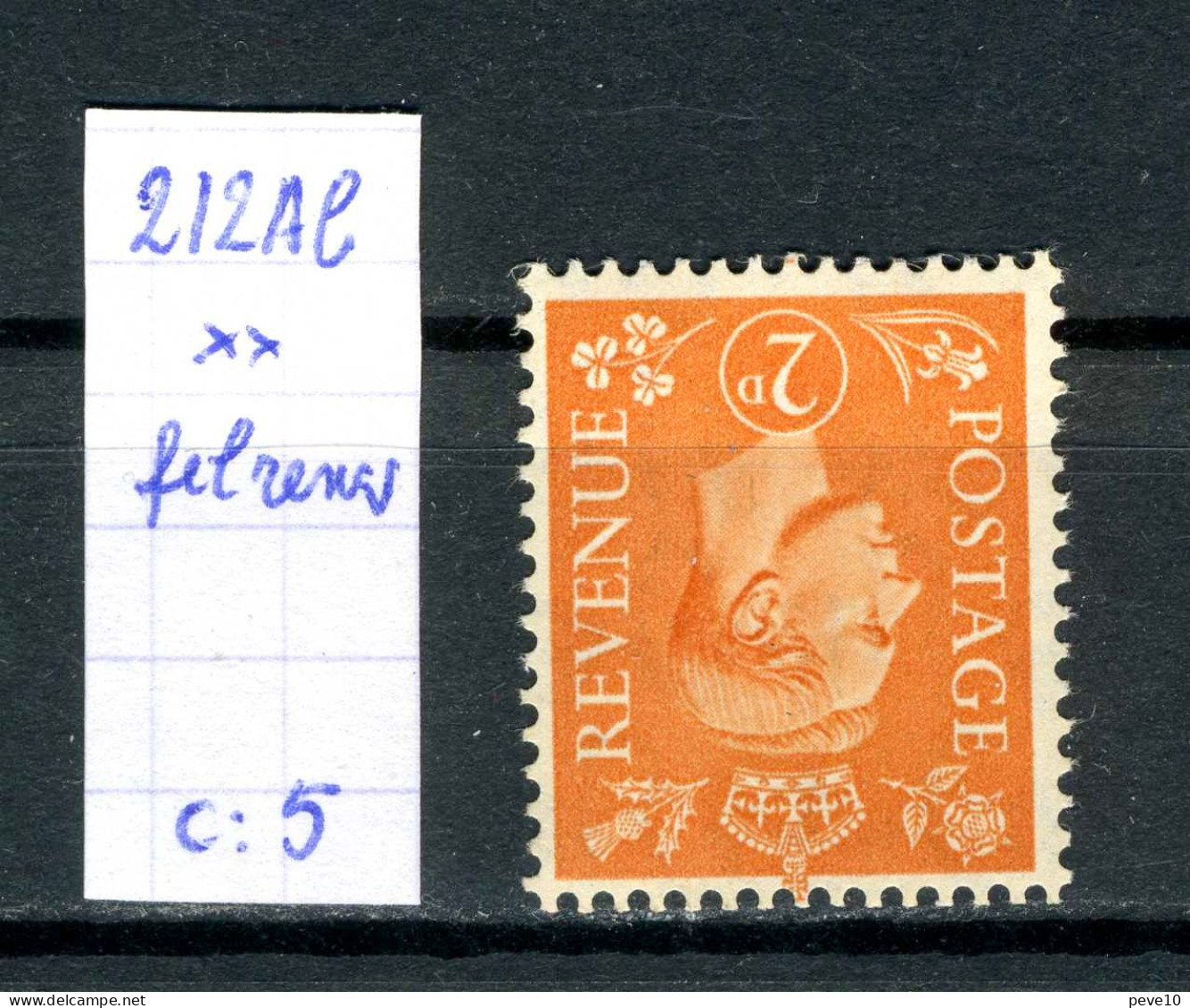 Grande-Bretagne    N° 212 A B Xx    (fil Renversé) - Unused Stamps