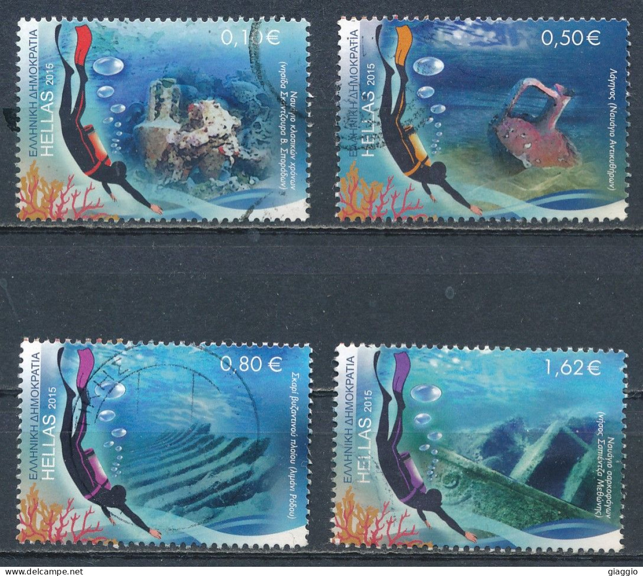 °°° GREECE - Y&T N°2775/79 - 2015 °°° - Used Stamps