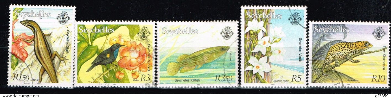 SEYCHELLES / Oblitérés /Used / 1993 - Série Courante / Faune Et Flore - Seychelles (1976-...)